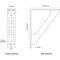 Ekena Millwork Traditional Wrought Iron Bracket, (Triple center brace), Antiqued Copper 2"W x 7 1/2"D x 10"H BKTM02X07X10TTRACO - alternate 3
